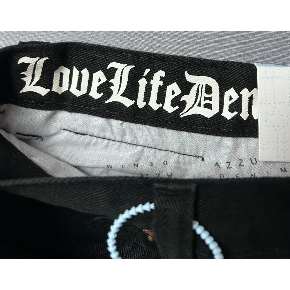 VTG AZZURE Jean Black Denim Pants Straight Fit Size 36W‎ x 34L M4058 NEW NWOT